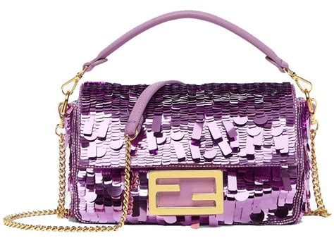 fendi sequin mini baguette